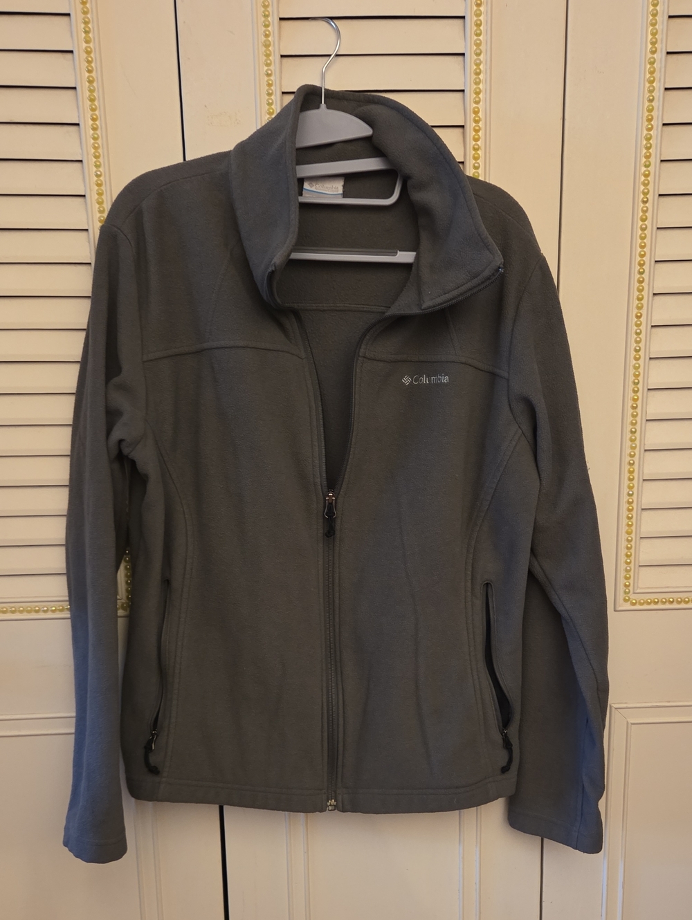 Columbia Women's Charcoal Gray Full-Zip Fleece Utility Jacket